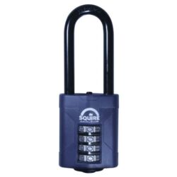 SQUIRE CP50/2.5 Combination Padlock 4-Wheel 50mm Long Shckle
