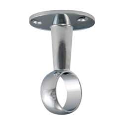 centre bracket round rail polished chrome 204105 1