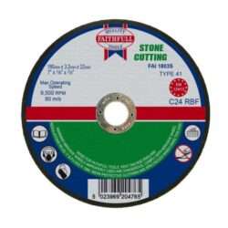 F/FULL Stone Cut Off Disc 180 x 3.2 x 22.23mm