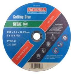 F/FULL Stone Cut Off Disc 230 x 3.2 x 22.23mm