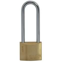 F/FULL Brass Padlock 40mm Long Shackle 3 Keys