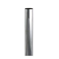 round wardrobe rail polished chrome 1