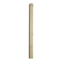 dep12cb deck post chamfered and beaded treated pine lo