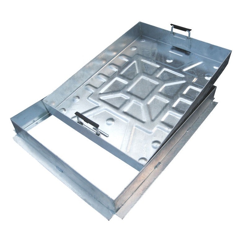 ej galvanised recessed manhole cover for block paving
