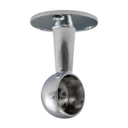 end bracket round rail polished chrome 204125 1