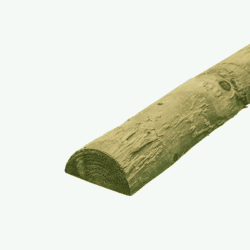half round fencing rail